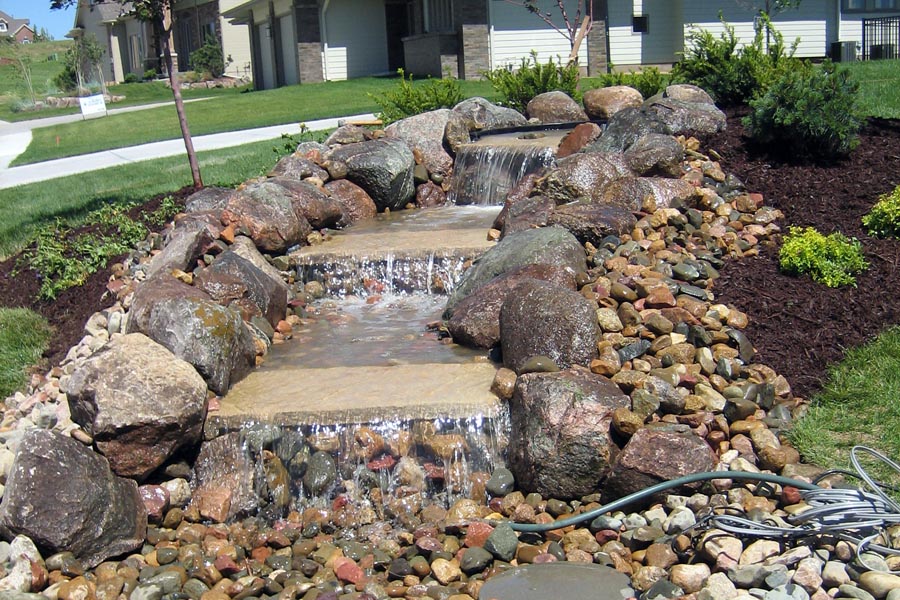 Multi-Tiered Water Feature